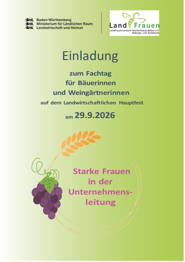 Bäuerinnen- und Weingärtnerinnentag auf dem LWH Stuttgart am 29.09.26
